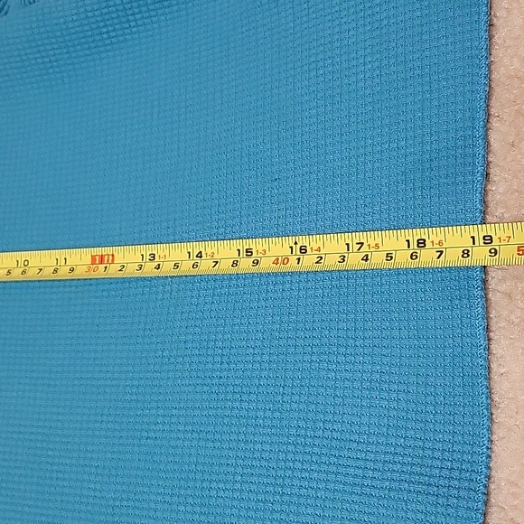 TNA Cropped Thermal Teal Blue Long Sleeve Top US M - Picture 6 of 10